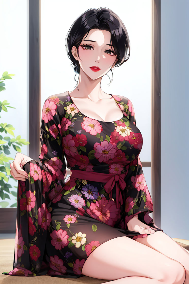 [AI繪畫]美人母親整合肉嫁高柳傢第01話