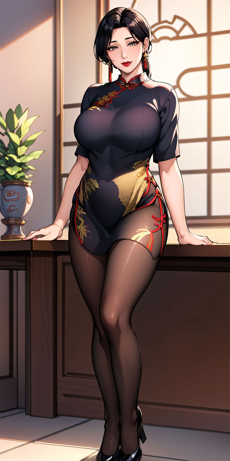 [AI绘画]美人母亲整合肉嫁高柳傢第06话